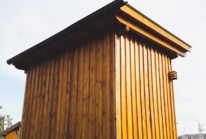 Bienenhaus Rückansicht